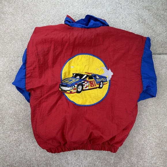 Winning Moves Other - Vintage Made In USA Kenny Wallace Full Zip Windbreaker Youth Size S Multicolor